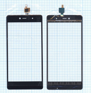 Сенсорное стекло (тачскрин) для Micromax E481 черное