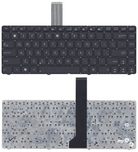 Клавиатура для ноутбука Asus K45, U46, U44, U43F черная без рамки