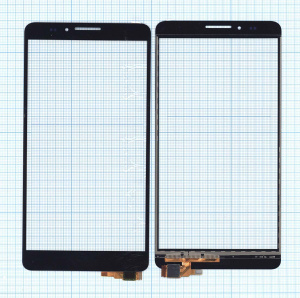 Сенсорное стекло (тачскрин) для Huawei Ascend Mate 7 черное