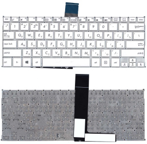 Клавиатура для ноутбука Asus F200CA F200LA F200MA X200 белая, без рамки, плоский Enter