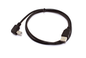 Кабель USB  2.0 на  USB-B угол вниз 1 м
