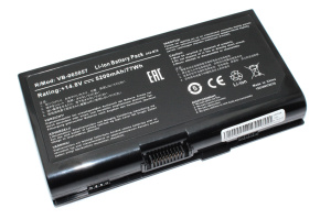 Аккумуляторная батарея для ноутбука Asus M70 14.4V 5200mAh OEM черная