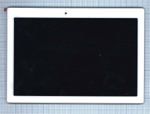 Модуль (матрица + тачскрин) для Lenovo Tab 2 A10-70 белый с рамкой