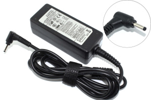 Блок питания (сетевой адаптер) для ноутбуков Samsung 19V 2.1A  40W 3.0x1.1мм (Угловой разъем)