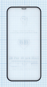 Защитное стекло 5D для Apple iPhone 12 Pro Max черное