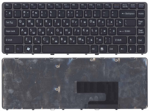 Клавиатура для ноутбука Sony Vaio VGN-NW черная с рамкой