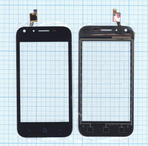 Сенсорное стекло (тачскрин) для ZTE Blade L110 черное