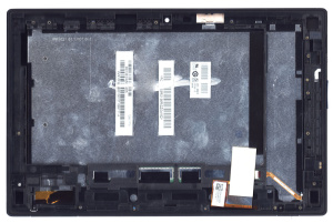 Модуль (матрица + тачскрин) для Sony Xperia Tablet Z черный с рамкой