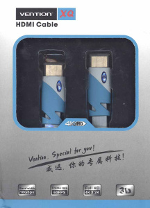 Кабель Vention HDMI-HDMI 5m серый плоский