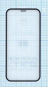 Защитное стекло 5D для Apple iPhone 12 Pro черное