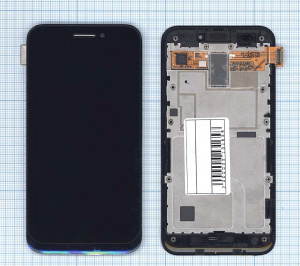 Дисплей для ASUS PadFone 1st gen. A66 4.3" черный с рамкой