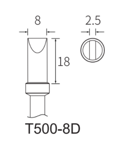Жало ATTEN T500-8D для ST-1503D