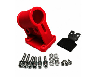 Комплект крепление защитного кожуха мотокосы с ножом, диаметр штанги 28мм