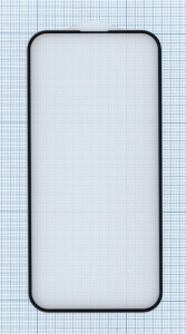 Защитное стекло 6D для Apple iPhone 14 Pro Max черное
