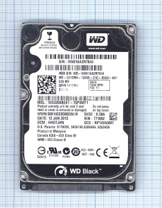 Жесткий диск 2.5" WD Scorpio Black 320GB, SATA II