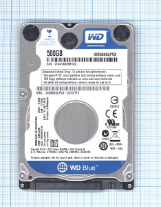 Жесткий диск HDD 2,5" Western Digital WD Scorpio Black 500 GB (WD5000LPLX)