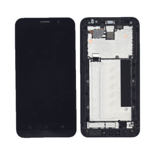 Дисплей для Asus ZenFone 2 ZE551ML черный с рамкой