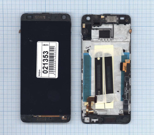 Дисплей для HTC One mini черный c рамкой