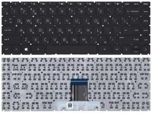Клавиатура для ноутбука HP Pavilion x360 14-cd0000 черная