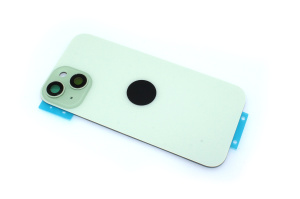 Задняя крышка (стекло) для iPhone 15 (A3090) в сборе со стеклом камеры зеленая