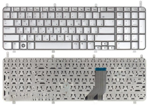 Клавиатура для ноутбука HP Pavilion HDX X18 X18T HDX18 DV8 DV8-1100 DV8-1000 серебристая