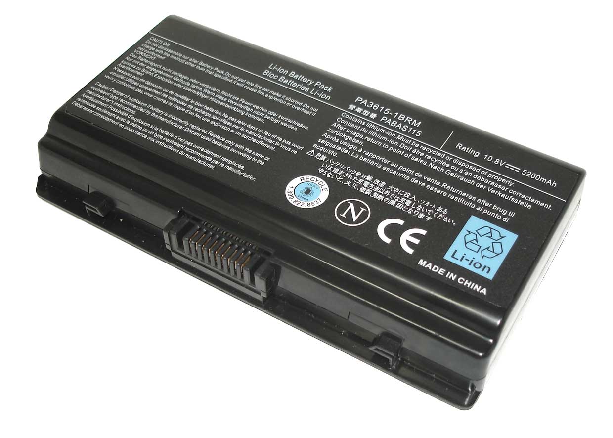 Аккумуляторная батарея для ноутбука Toshiba L40 (PA3615-1BRM) 10.8V 5200mAh OEM черная