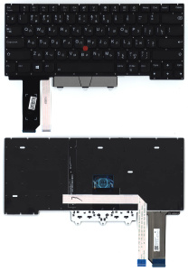 Клавиатура для ноутбука Lenovo IBM Thinkpad E14 черная с подсветкой