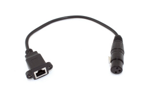 Кабель RJ45  на XLR мама 0.3 м