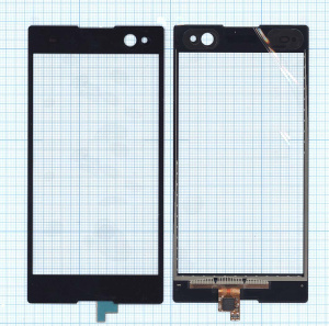 Сенсорное стекло (тачскрин) для Sony Xperia C3 / C3 Dual (D2533) черное