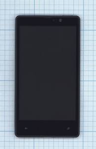 Дисплей для Nokia Lumia 820 черный с рамкой