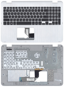 Топкейс для Asus TP501 серебро