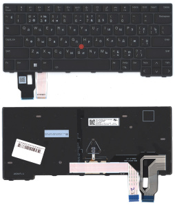 Клавиатура для ноутбука Lenovo ThinkPad L14 T14 P14s gen 3 черная