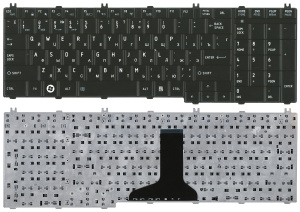 Клавиатура для ноутбука Toshiba Satelite C650 L650 L670 глянцевая черная