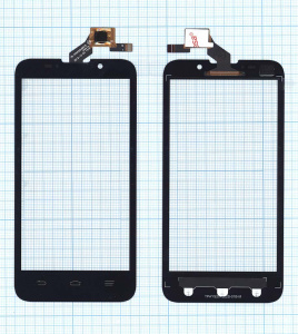 Сенсорное стекло (тачскрин) для ZTE Majesty Z796C черное
