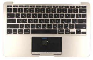 Топкейс для MacBook A1370 2011 серебристый с подсветкой плоский ENTER