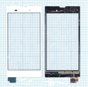 Сенсорное стекло (тачскрин) для Sony Xperia T3 белое