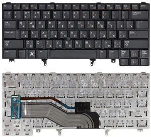 Клавиатура для ноутбука Dell Latitude E6320 E6420 E5420 черная с указателем