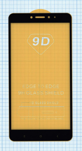 Защитное стекло "Полное покрытие" для Xiaomi Mi Max черное