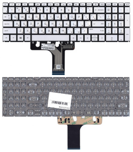 Клавиатура для ноутбука HP Pavilion 15-EG 15-EH серебристая