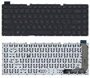 Клавиатура для ноутбука Asus X441 X441S X441SA черная без рамки