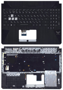 Топкейс для Asus FX505 черный с подсвтекой