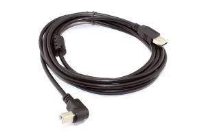 Кабель USB  2.0 на  USB-B угол вниз 3 м