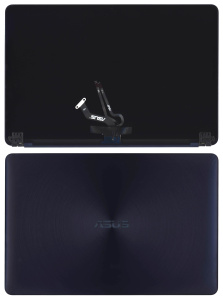 Матрица для Asus Zenbook UX550VD FHD в сборе с крышкой и тачскрином синяя