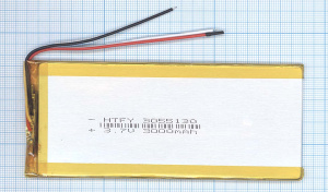 Аккумулятор Li-Pol (батарея) 3*55*130мм 3pin 3.7V/3000mAh