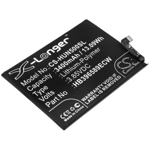 Аккумулятор CS-HUN500SL HB396589ECW для Huawei Nova 5, Nova 5 Pro 3.85V / 3400mAh / 13.09Wh