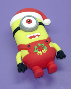 Универсальный внешний аккумулятор Powerbank Minions-santa 5200mah