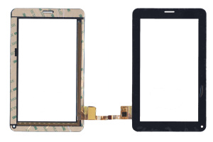 Сенсорное стекло (тачскрин) Topsun_c0020_A1 (186x111mm) черное