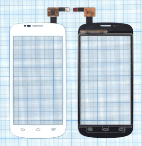Сенсорное стекло (тачскрин) для ZTE V829 белое