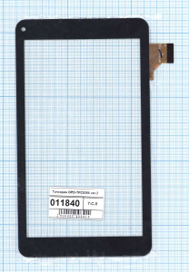 Сенсорное стекло (тачскрин) OPD-TPC0265 ver.2 черное