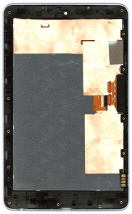 Модуль (матрица + тачскрин) для Asus Google Nexus 7 (ME370T) черный с серебристой рамкой